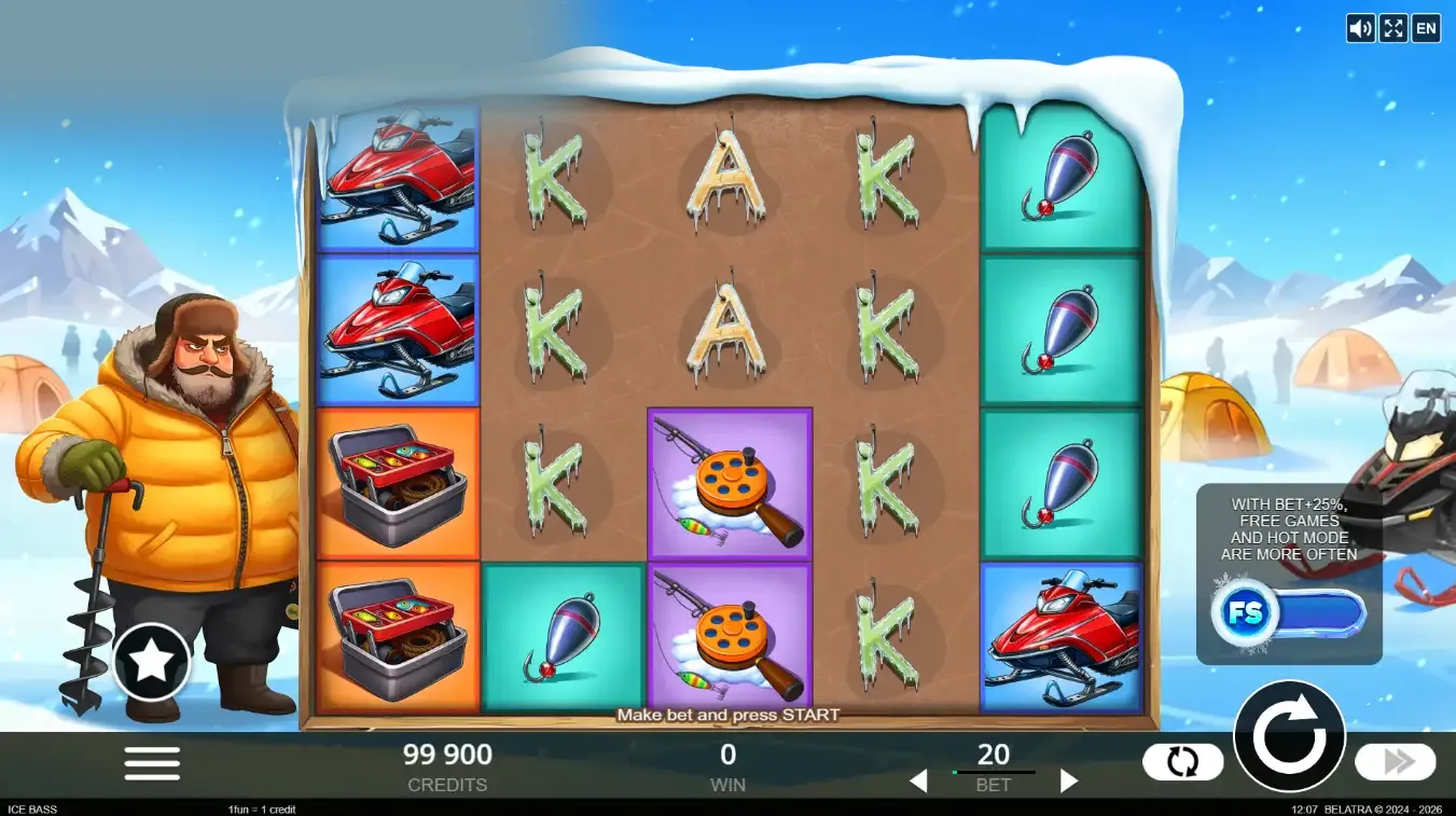 Ice Bass screenshot 2 - live spin capture